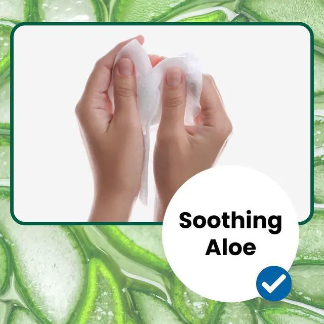 Alt view image 7 of 7 - Extra Large Adult Wipes - Elderly, Incontinence - (288) Body Wet Wipes for Adults, Bathing, No Rinse - Cleansing Bath Wipe, Shower - Disposable Washcloths, Aloe, Unscented - 9"x12", 6 Packs of 48