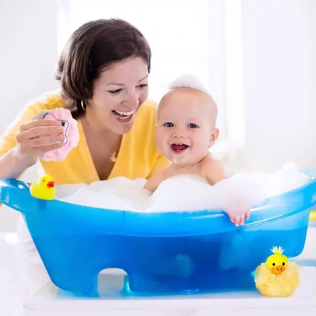 Alt view image 5 of 6 - 8 Pack Loofah for Kids, Cute Cartoon Toddler Loofah Bath Sponges, Animal Mesh Kids Loofa Pouf Body Scrubber Shower Balls Washcloths for Baby Boys Girls Children Adults Washing Exfoliating Gifts