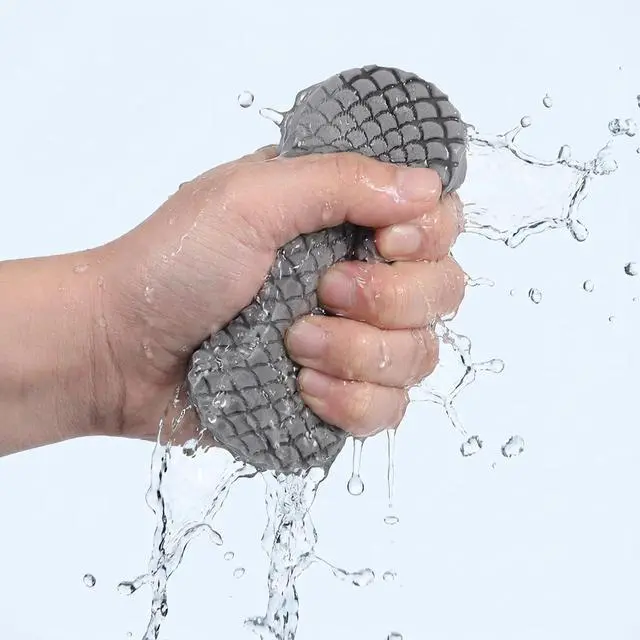 Alt view image 4 of 7 - Exfoliating Bath Sponge, 4 Pcs Soft Exfoliating Bath Sponges for All Skin Types Gentle Skin Friendly and Reusable Body Scrubber Dead Skins Remover for Adults Men Women
