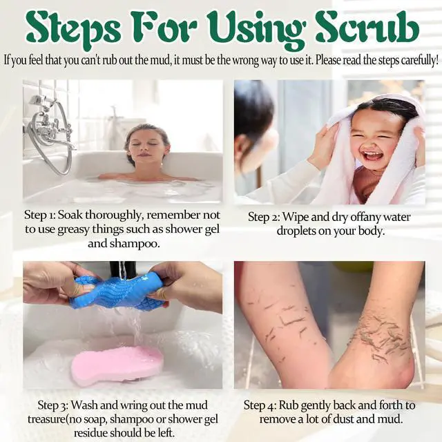 Alt view image 5 of 7 - Magic Exfoliating Body Scrubber,3D Super Soft Exfoliating Bath Sponge,Removes Dead Skin from Body-Skin Friendly and Reusable for Adults Children and Pregnant Women(1PCS Pink