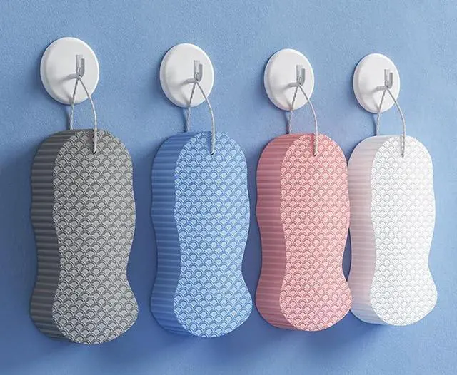 Main image of 4Pcs, 3D Magic Exfoliating Bath Sponge,Magic Exfoliating Sponges for Body,Skin Friendly and Reusable for Adults Children and Pregnant Women Alternative to Exfoliating Gloves