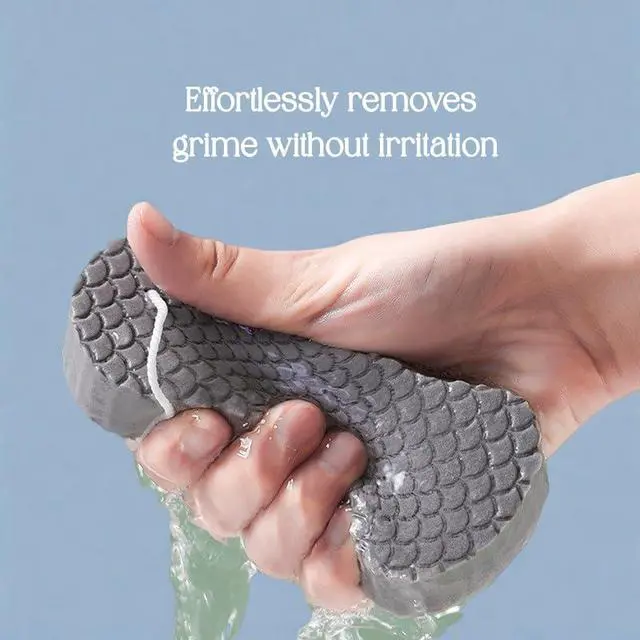 Alt view image 5 of 7 - 4Pcs, 3D Magic Exfoliating Bath Sponge,Magic Exfoliating Sponges for Body,Skin Friendly and Reusable for Adults Children and Pregnant Women Alternative to Exfoliating Gloves