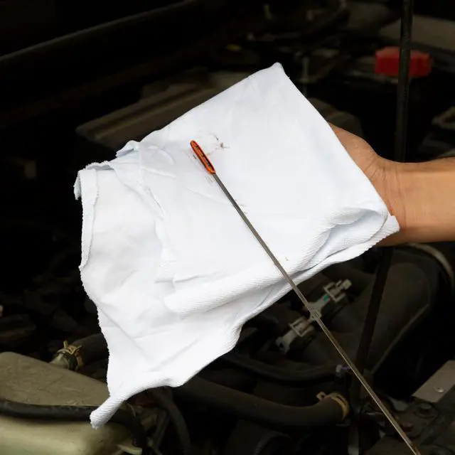 Alt view image 6 of 7 - T-Shirt Rags Bulk, 5 lb Bag, Cotton Cleaning Towels, Low Lint Knit Wiping Cloths for Paint, Stain, Grease, Shop and Auto Use, Absorbent Machine Washable, White