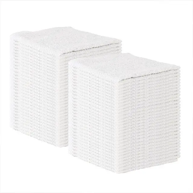 Alt view image 6 of 7 - TT60 Terry Cloth Rags, Pack of 60, 100% Cotton Cleaning Towels for Kitchen, Auto Shop and Bar Use, Absorbent Machine Washable, 14 x 17 in, White
