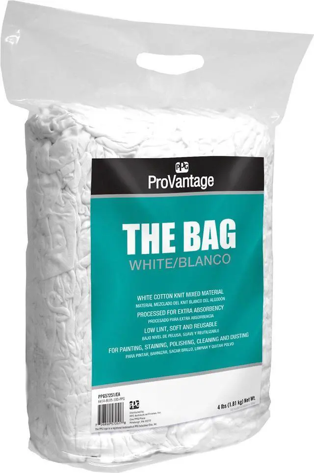 Main image of Paints ProVantage Bag of White Rags, 4 lb