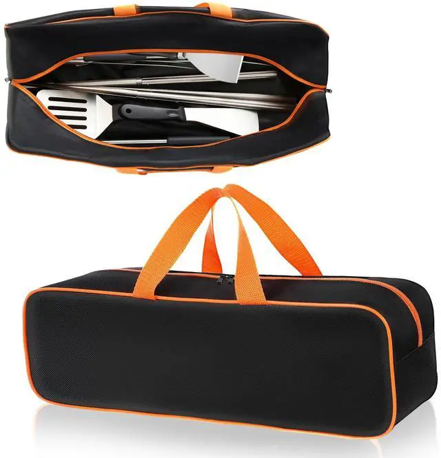 Main image of Grill Utensil Storage Bag for Outdoor Grilling, 24 x 8 x 8 in, Black
