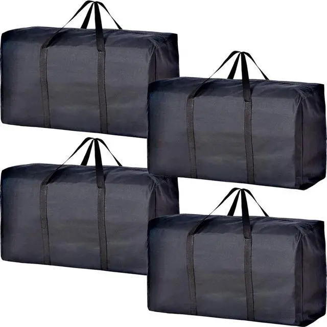 Main image of Extra Large Moving Bags with Strong Zippers & Carrying Handles, Storage Bags Storage Totes for Clothes, Moving Supplies, Space Saving, Oversized Storage Bag Organizer for Moving, Traveling (4 Pack)