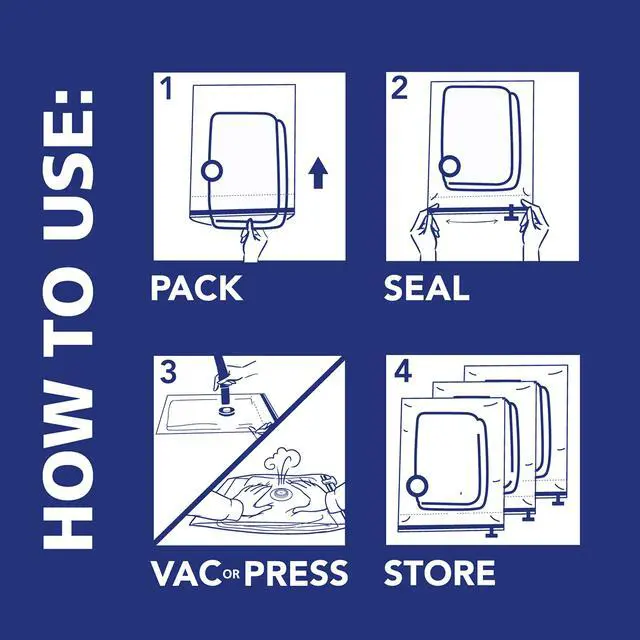 Alt view image 5 of 7 - Space Bags Vacuum Storage Bags for Bedding Jumbo Compression 3 Pack Clear for Comforters Blankets (3 Jumbo/Bedding Solo)