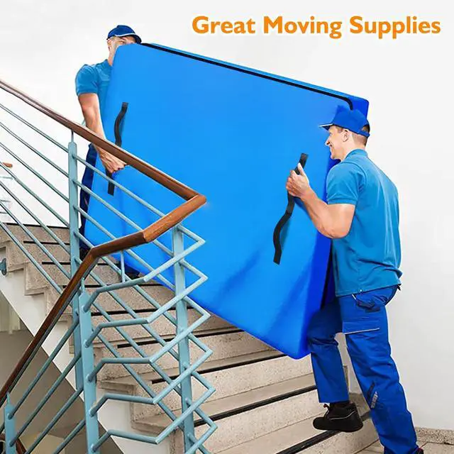 Alt view image 3 of 6 - Mattress Bags for Moving and Storage, Zippered Mattress Storage Bag with 8 Strong Carrying Handles, Cover Moving Supplies Reusable Mattress Protector (King)