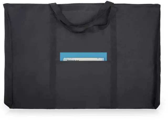 Main image of Dacron Light Weight Art Portfolio Tote Bag, 25'' x 37'' for 24'' x36'' Black Carrying Storage Case For Poster, Sketching, and Drawing