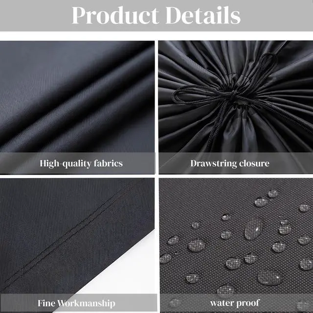 Alt view image 5 of 6 - 2 Pack Clothes Storage Bag, 43" x 55" Moving Bags Heavy Duty Extra Large with Drawstring, Reusable Giant Extra Luggage Storage Bags for Luggage, Suitcase, Furniture, Chair, Kids Bike
