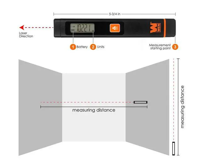 Alt view image 2 of 5 - 10110 Multi-Unit Pocket Laser Distance Measure