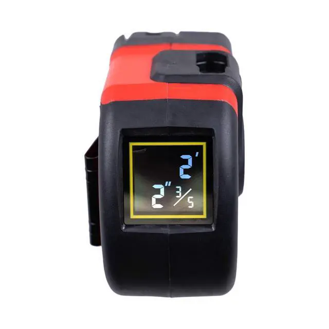 Alt view image 6 of 7 - LTM2X Laser Tape Measure 2-in-1, 65 Ft Laser Measure and 16 Ft Tape Measure with Large, Easy Read Backlit Digital Display, Red (LTM2X-RD-Q)