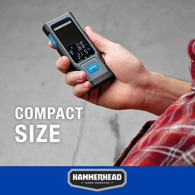 Alt view image 6 of 6 - Rechargeable Compact 130ft Laser Measuring Tool - HLMT130