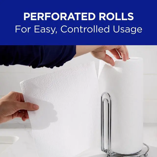 Alt view image 3 of 7 - Sparkle Professional Series by Georgia-Pacific PRO 2-Ply Perforated Kitchen Paper Towel Rolls, Individually Wrapped, White, 11 x 8.8 (LxW), 70 Sheets/Roll, 30 Rolls/Case, 2717201