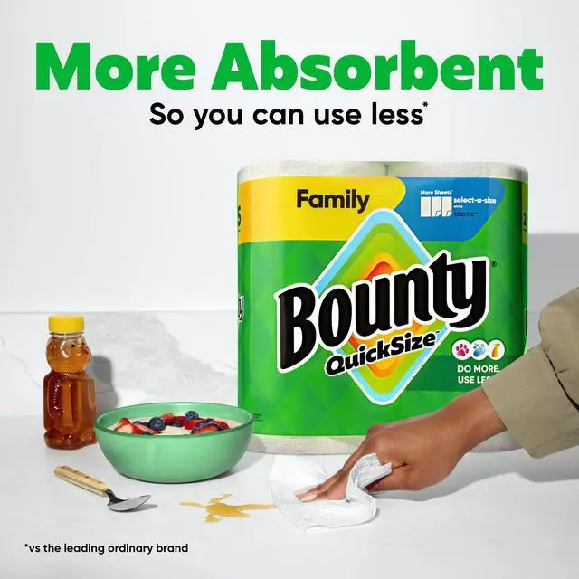 Alt view image 4 of 7 - Quick Size Paper Towels, White, 8 Family Rolls