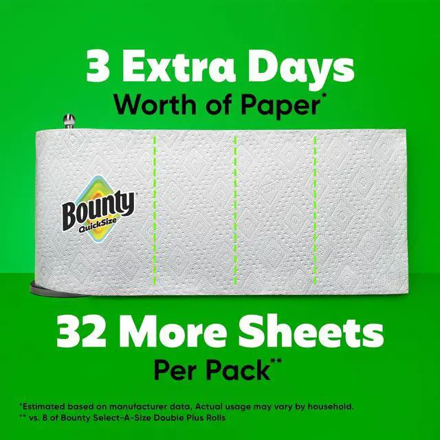 Alt view image 5 of 7 - Quick Size Paper Towels, White, 8 Family Rolls