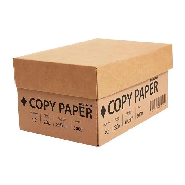 Alt view image 4 of 7 - Printer Paper 8.5 x 11 Inch 20 lb 92 Bright White Sheets, 10 Ream Carton