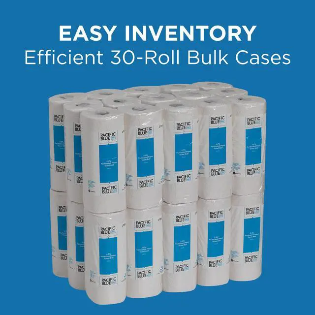 Alt view image 7 of 7 - Pacific Blue Select by Georgia-Pacific PRO 2-Ply Perforated Roll Paper Towels, Individually Wrapped, White, 85 Sheets Per Roll, 30 Rolls Per Case, 27385