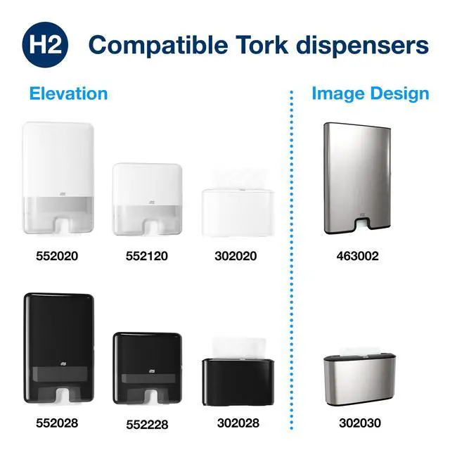 Alt view image 6 of 7 - Multifold Hand Towel White H2, Universal, 100% Recycled Fibers, 16 x 250 Towels, MB540A