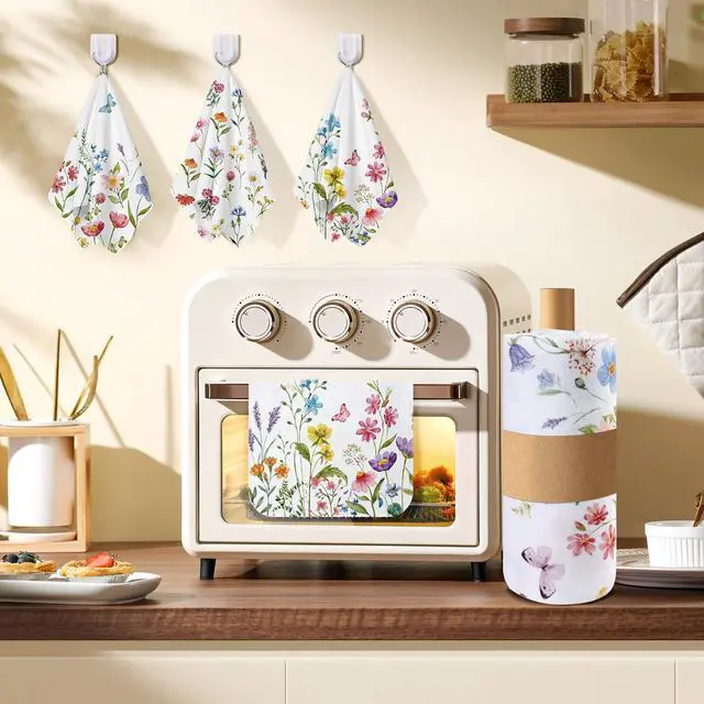 Alt view image 5 of 7 - 36 Pcs Reusable Paper Towels Roll Paperless Cotton Cloth 9.8" X 11" Washable Kitchen Towel Absorbent Soft Flannel Reusable Hand Napkin for Home Bathroom Cleaning Household Dishcloth