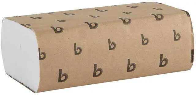 Main image of Multifold Disposable Bathroom Paper Hand Towels, 1-Ply, 9 x 9.45, 250 Towels/Pack, 16 Packs/Carton, White