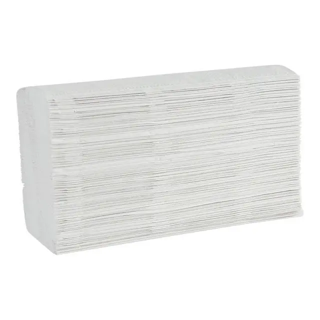 Alt view image 2 of 7 - Multifold Disposable Bathroom Paper Hand Towels, 1-Ply, 9 x 9.45, 250 Towels/Pack, 16 Packs/Carton, White