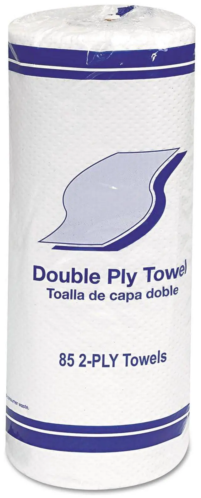 Main image of Paper Towels, 30 Pack, 85 Perforated 2-Ply White 11"x7.8" Sheets Per Roll, Fits Standard Dispensers