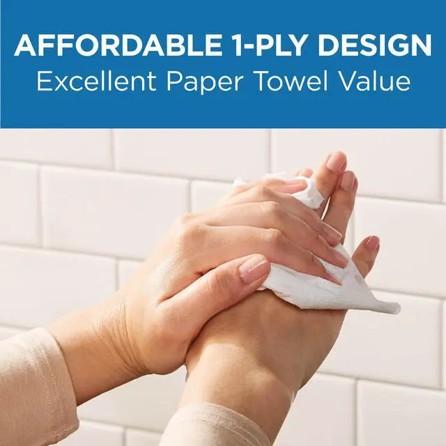 Alt view image 3 of 7 - Pacific Blue Basic by Georgia-Pacific PRO C-Fold Paper Towels, White, 10.1 x 12.7 (LxW), 240 Towels Per Pack, 10 Packs Per Case, 20603
