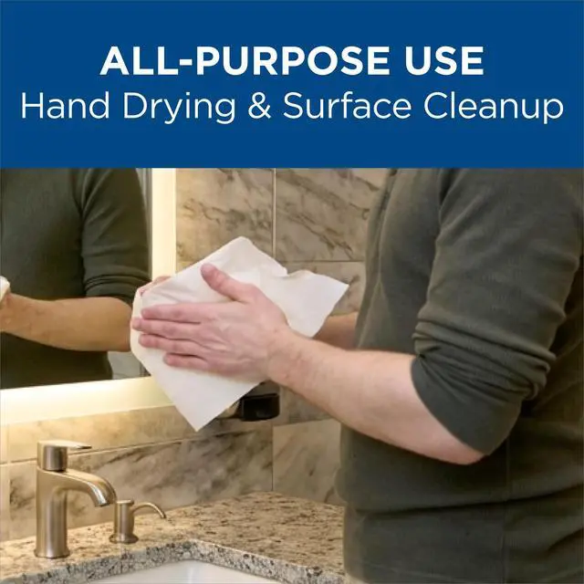 Alt view image 5 of 7 - SofPull Centerpull Regular by Georgia-Pacific PRO Premium Paper Towel Dispenser Refills, White, 324 Sheets Per Roll, 6 Rolls Per Case, 28124