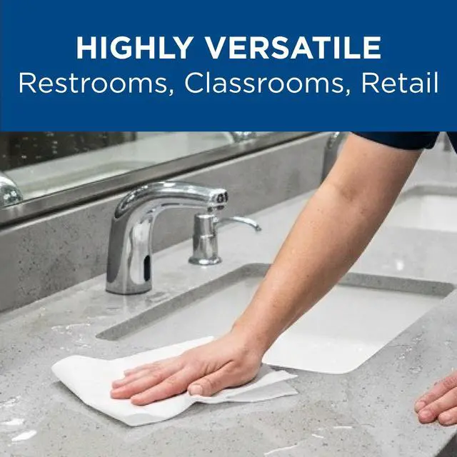 Alt view image 6 of 7 - SofPull Centerpull Regular by Georgia-Pacific PRO Premium Paper Towel Dispenser Refills, White, 324 Sheets Per Roll, 6 Rolls Per Case, 28124