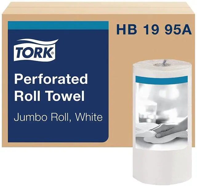 Main image of Universal Perforated Towel Roll, Two-Ply, 11 x 9, White, 210/Roll