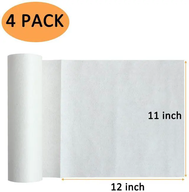 Alt view image 2 of 6 - Bamboo Paper Towels Replacement 4 Rolls 80 Sheets Heavy Duty Machine Washable Reusable Paper Towels for Kitchen and Daily Use(11x12, 4 Rolls)