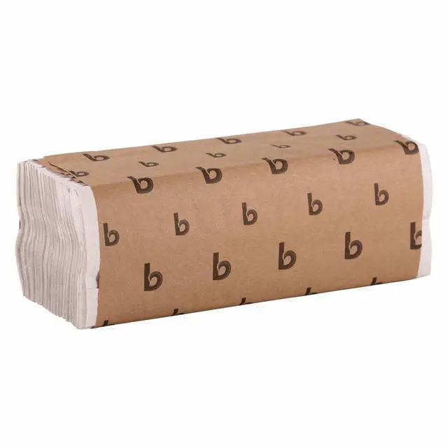 Alt view image 2 of 5 - C-Fold Disposable Bathroom Paper Hand Towels, 1-Ply, 11.44 x 10, 200 Sheets/Pack, 12 Packs/Carton, White