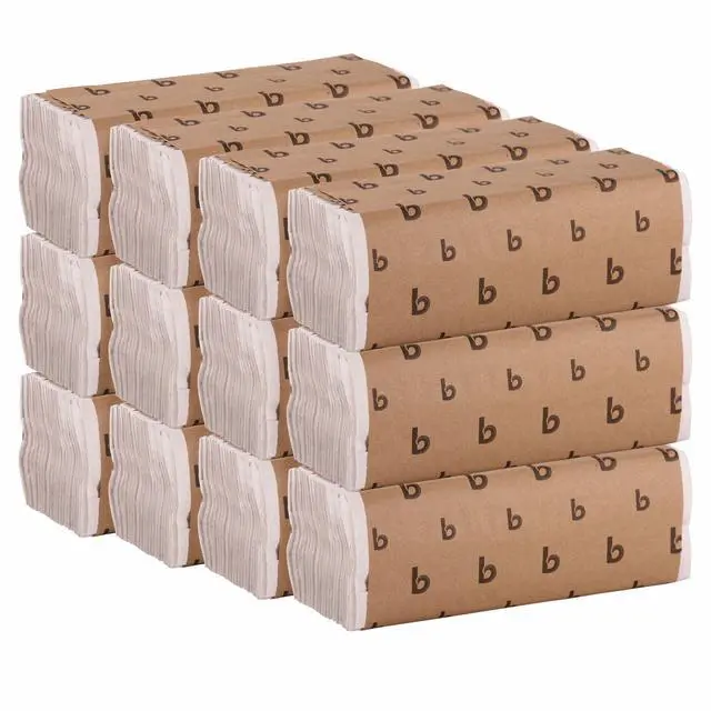 Alt view image 3 of 5 - C-Fold Disposable Bathroom Paper Hand Towels, 1-Ply, 11.44 x 10, 200 Sheets/Pack, 12 Packs/Carton, White