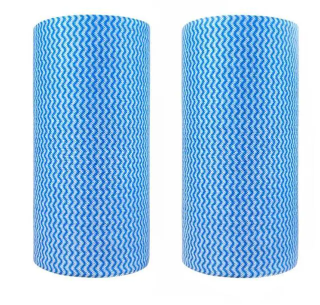 Main image of Sheet Disposable Cleaning Cloths Disposable Dish Cloths Paper Towels Reusable Household Cleaning Towel 2 Rolls