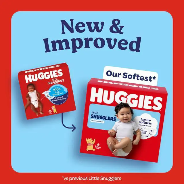 Alt view image 2 of 7 - Size 1 Diapers, Little Snugglers Baby Diapers, Size 1 (8-14 lbs), 96 Count, Packaging May Vary
