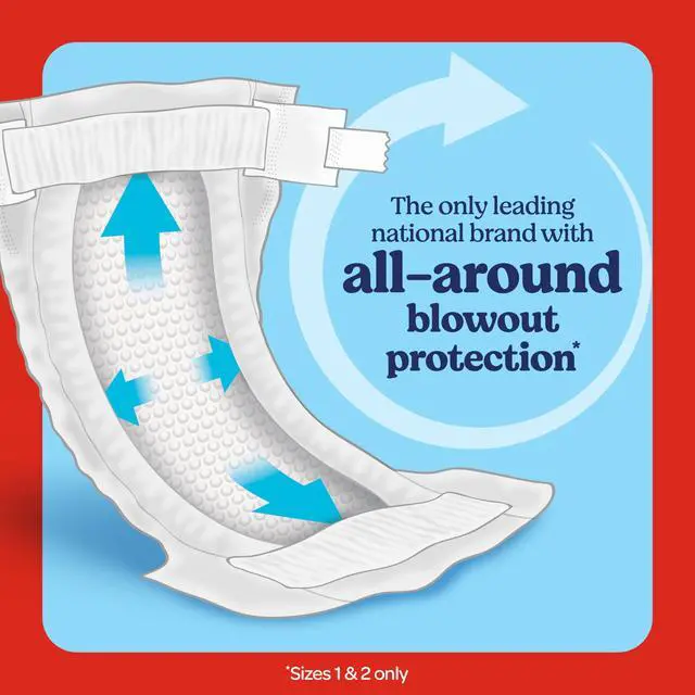 Alt view image 4 of 7 - Size 1 Diapers, Little Snugglers Baby Diapers, Size 1 (8-14 lbs), 96 Count, Packaging May Vary