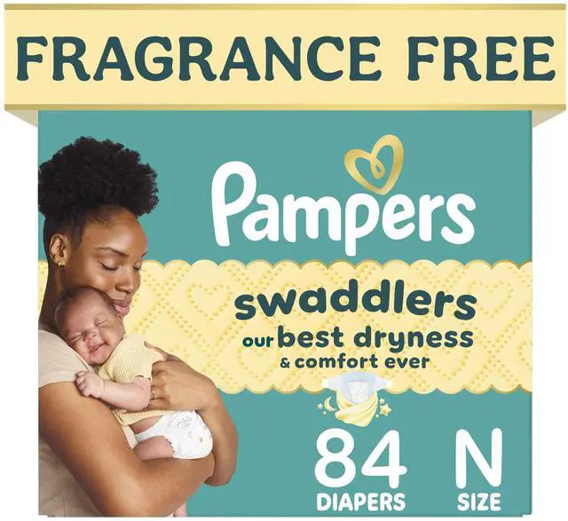 Main image of Swaddlers Newborn Diapers, Size Newborn (10 lbs), 84 Count, Fragrance Free, Hypoallergenic, Absorbent, Pediatrician Recommended, Skin Safe