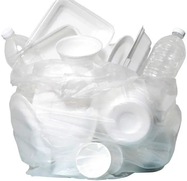 Alt view image 3 of 7 - 10 Gallon Trash Bags - (COMMERCIAL 1000 PACK) - Source Reduction Series Value High Density 6 MICRON gauge - Intended for Home, Office, Bathroom, Paper, Styrofoam