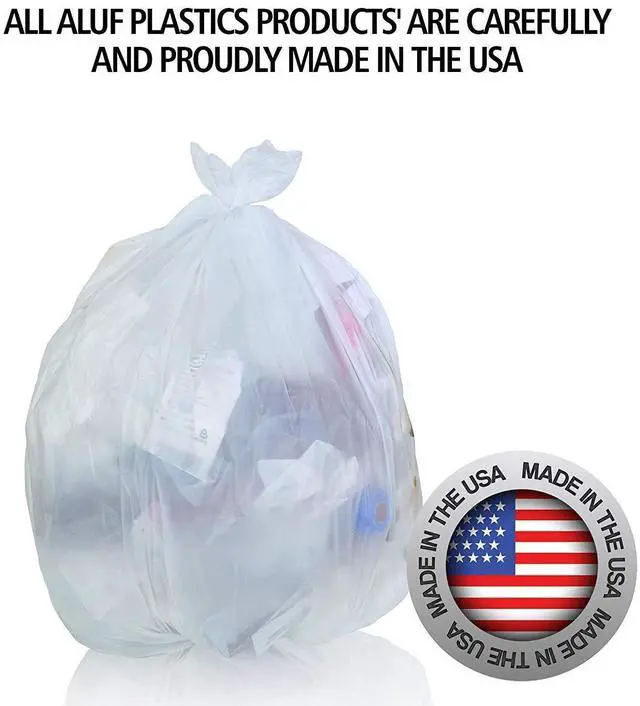 Alt view image 6 of 7 - 10 Gallon Trash Bags - (COMMERCIAL 1000 PACK) - Source Reduction Series Value High Density 6 MICRON gauge - Intended for Home, Office, Bathroom, Paper, Styrofoam
