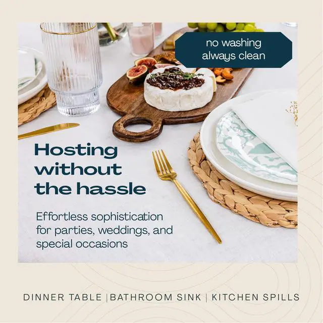 Alt view image 5 of 7 - 100-Pack Disposable Guest Towel Paper Napkin - 12" x 17" Disposable Cloth-Like Guest Towels - Soft And Absorbent Tissue Paper For Bathroom, Kitchen Or Event