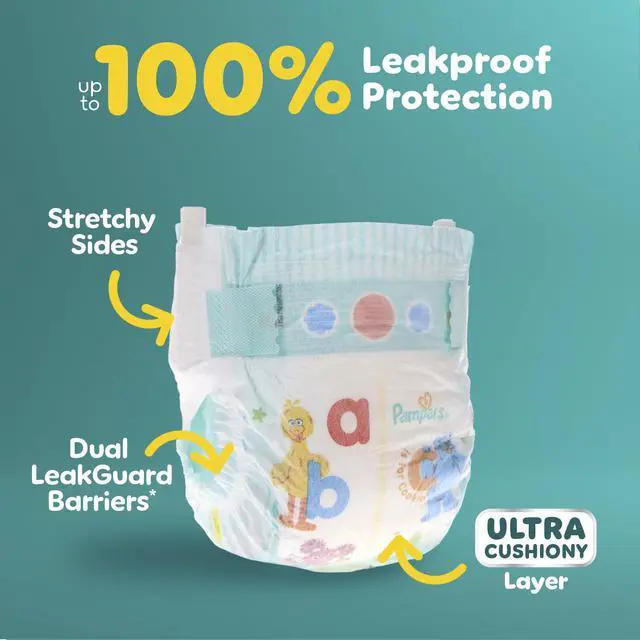 Alt view image 3 of 7 - Diapers - Baby Dry - Size 2, 112 Count, Absorbent Disposable Infant Diaper (Packaging May Vary)