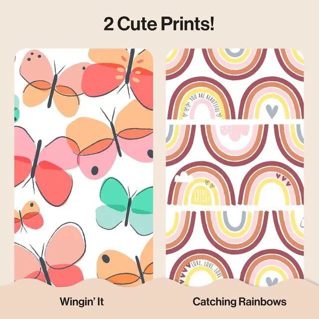 Alt view image 7 of 7 - Comfort Dry Disposable Daytime Diapers, Hypoallergenic, Fragrance-Free, Sensitive Skin, Wingin' It + Catching Rainbows, Super Club Box Size 5 (27+ lbs), 84 Count
