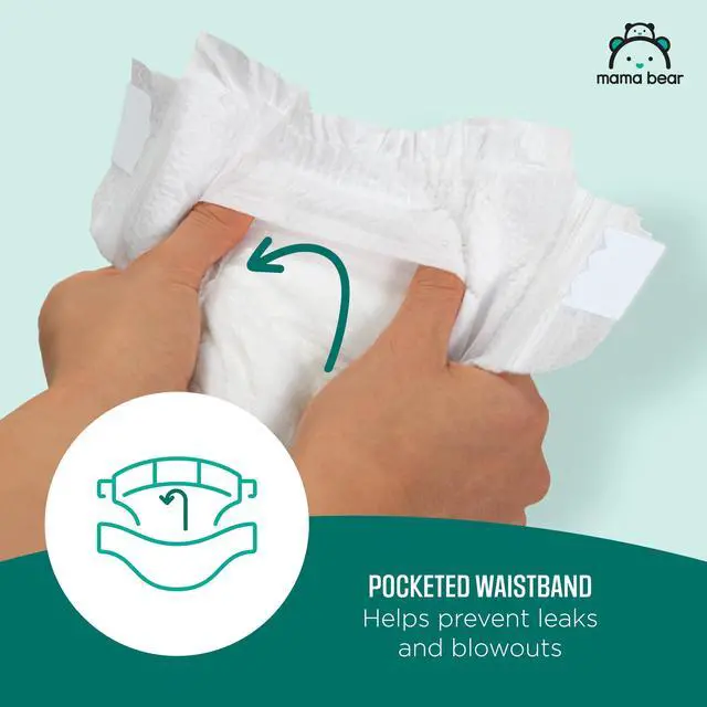 Alt view image 3 of 7 - Gentle Touch Baby Diapers, Size 2, 184 Count (4 packs of 46), Leak Protection, Wetness Indicator, Formulated Without Fragrance