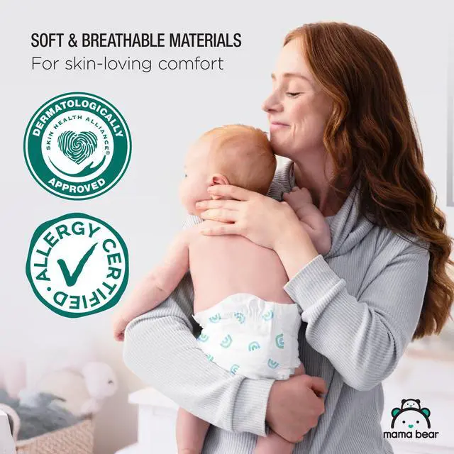 Alt view image 7 of 7 - Gentle Touch Baby Diapers, Size 2, 184 Count (4 packs of 46), Leak Protection, Wetness Indicator, Formulated Without Fragrance