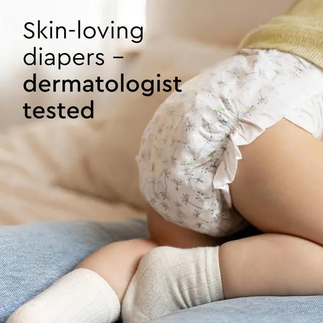 Alt view image 3 of 7 - Disposable Baby Diapers, Size 3 (13+ lbs), 87 Count, Absorbent Leak Protection, Ultra Soft, Sensitive Skin, Hypoallergenic, Fragrance-Free, Dermatologist Tested