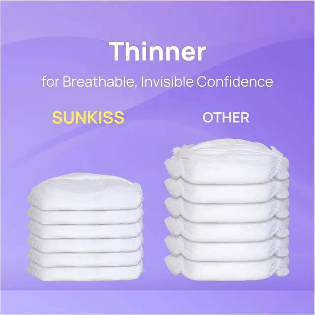 Alt view image 3 of 7 - Ultra Thin Incontinence Underwear for Women, High Absorbency & Super Soft Postpartum Diapers, Disposable Adult Pull Ups, Unscented, Small/Medium, 20 Count