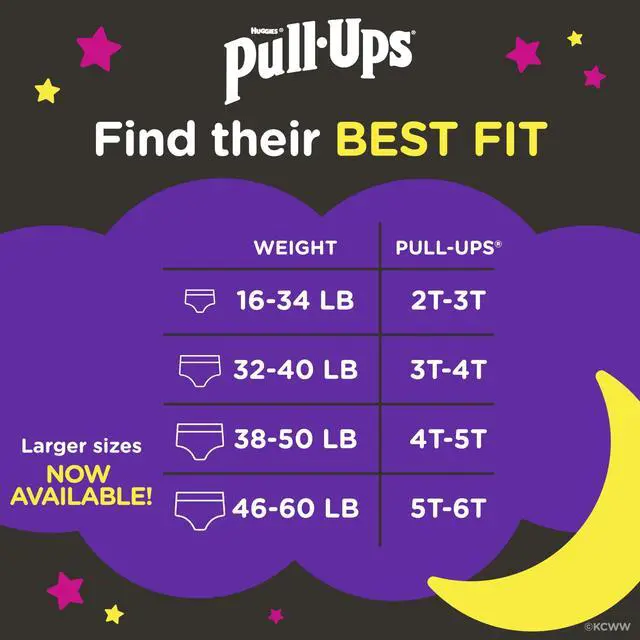 Alt view image 2 of 7 - Girls' Night-Time Potty Training Pants, Size 4T-5T Overnight Training Underwear (38-50 lbs), 52 Ct