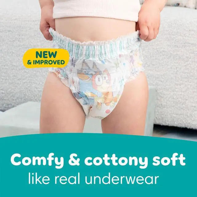 Alt view image 7 of 7 - Training Pants - Easy Ups Boys & Girls Bluey - Size 3T-4T, 124 Count, Children's Potty Underwear (Packaging May Vary)